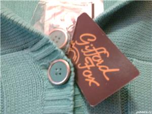 Pulover tricotat dama nou vernil, cu torsade Anglia, 100% bumbac - imagine 4