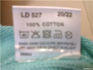 Pulover tricotat dama nou vernil, cu torsade Anglia, 100% bumbac - imagine 5