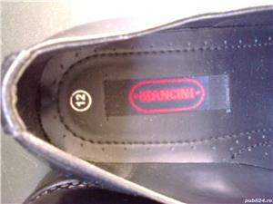 Pantofi barbati toamna noi piele negri Mancini nr. 47 - imagine 3