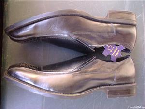Pantofi barbati toamna noi piele negri Mancini nr. 47 - imagine 2