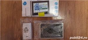 Statie meteo controlata radio cu senzor exterior-interior,afisaj tactil colorat,higrometru, Nou ! - imagine 6