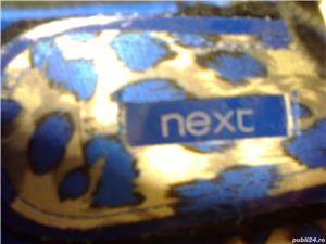 Pantofi dama noi Next Anglia piele intoarsa negri cu platforma toc imitatie sarpe nr. 41 toc 12,5 cm - imagine 4