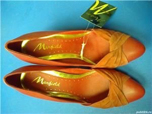 Pantofi dama noi piele rosu inchis Manfield Anglia nr. 36