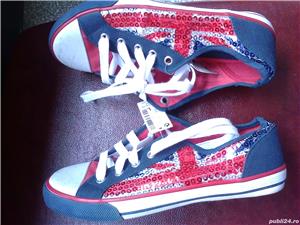 Tenisi noi cu paiete Next Anglia, model Union Jack, drapelul UK, nr. 37