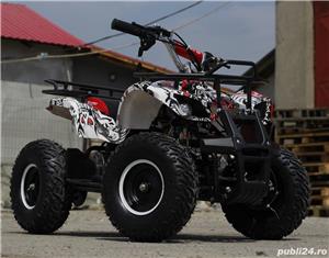 Mini ATV electric pentru copii NITRO Torino Quad 1000W 48V GRAFITI Alb Nou - imagine 2