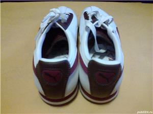 Adidasi noi din piele naturala Puma Roma clasici cu siret nr. 36 si 37 - imagine 2