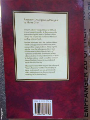 Anatomia de Gray, carte medicina engleza: Anatomie descriptiva si chirurgie, Londra - imagine 3