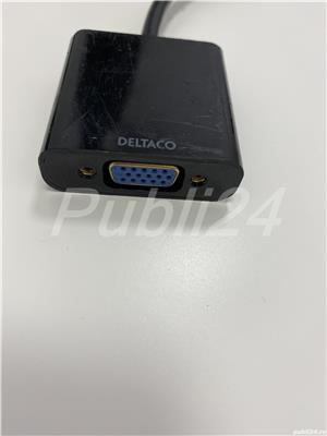 Adaptor DELTACO, DisplayPort  la VGA 15 pini  - imagine 2
