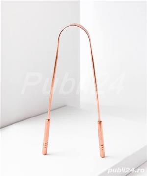 Racleta cupru pt curatat limba - tongue cleaner - imagine 2