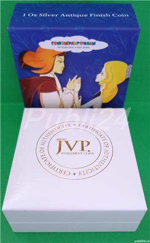 Moneda SUPERBA 1oz Argint pur 5$ CINDERELLA  "Cenusareasa" editie limitata 1000 buc finisaj antic! - imagine 7