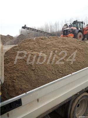 Transport agregate balastiera-pamant vegetal cu basculantă 