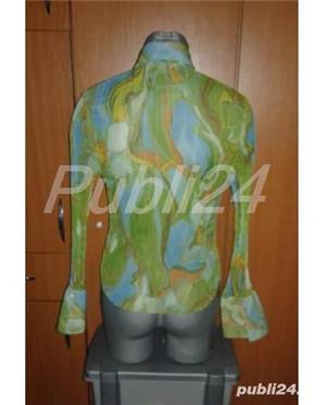 Camasa creponata ,superba , eleganta , semitransparenta , M - imagine 4