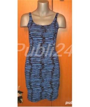 Rochie/Tunica mulata scurta Divided by H&M, negru-albastru - imagine 2