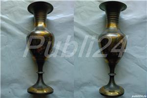 Vaza alama gravata cu motive florale, 15 cm inaltime