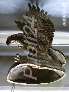 Vultur cu aripile ridicate, din alama vintage Anglia - imagine 6