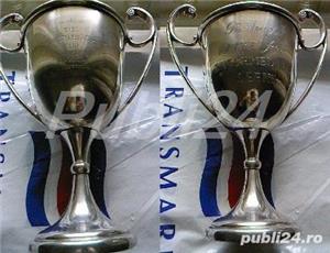 Cupa, trofeu competitii sportive din alpaca argintata, 1969 vintage Anglia