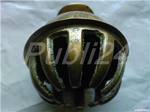 Clopotel templu tibetan, indian vintage din alama bronz emailat cu gheare: elefant, Yoga, meditatie