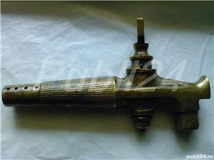 Canea, robinet butoi budana bere, tuica din alama, bronz vintage Anglia - imagine 2