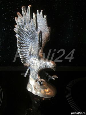 Vultur cu aripile ridicate, din alama vintage Anglia - imagine 8