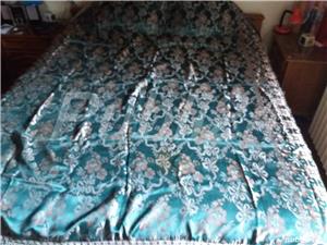 Plapuma / patura lana / cuvertura matase / cerga lana taraneasca - imagine 3