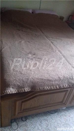 Plapuma / patura lana / cuvertura matase / cerga lana taraneasca - imagine 6