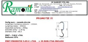 Carlig euro – consola zincata - industria alimentara - imagine 2