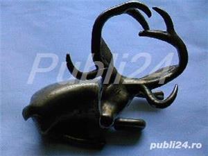 Cerb vintage din alama bronz Anglia - imagine 6