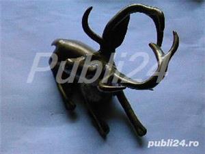 Cerb vintage din alama bronz Anglia - imagine 7