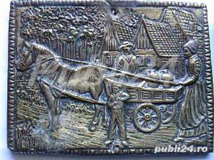 Tablouri alama vintage Anglia: carute cu tarani negustori, tablouase foarte vechi