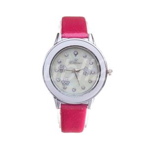 Ceas dama StarTime ,rosu,nou, curea piele ecologica