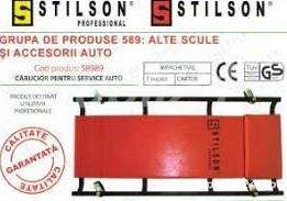 Carucior/pat mobil mecanic auto service cu perina sprijinit capul reglabil,stilson original