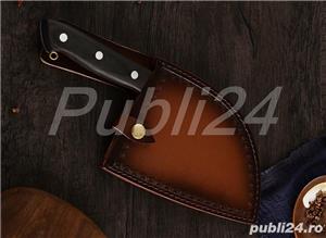 Cutit bucatarie tip satar, teaca piele PU