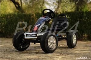 Masinuta GO Kart cu pedale de la Ford cu ROTI Gonflabile