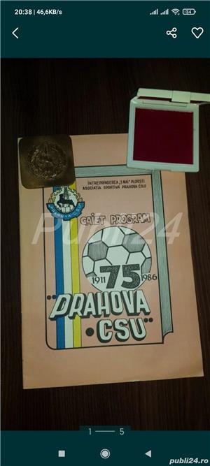 CSU Prahova 1911-1986 placheta si caietul program - imagine 5