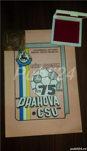 CSU Prahova 1911-1986 placheta si caietul program - imagine 2