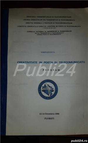 Program-Simpozionul Creativitate in posta si telecomunicații 12-14 Octombrie 1988  - imagine 3