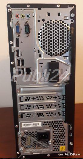 Sistem Desktop Lenovo, nou, cu windows 10 Pro preinstalat, monitor LCD 22" Philips - imagine 2
