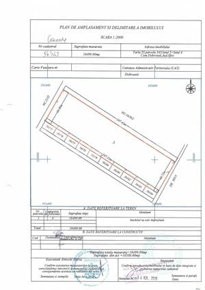 Vanzare Teren intravilan 16.500mp, deschidere 66.72ml, Dobroesti,Ilfov, construibil rezidential - imagine 1