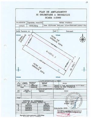 Vanzare Teren intravilan 16.500mp, deschidere 66.72ml, Dobroesti,Ilfov, construibil rezidential - imagine 1