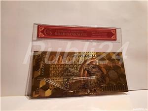 Bancnota 500000 Lei 2000 BNR Ghizari aur 24k colectie certificat UNC gold - imagine 4