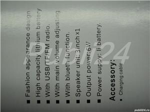 Boxa Portabila Cu Bluetooth, USB, SD, FM 6W NOUA - imagine 2