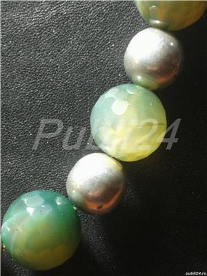 Colier argint  și pietre semiprețioase  - imagine 8