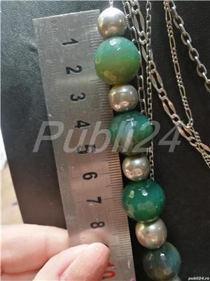 Colier argint  și pietre semiprețioase  - imagine 6