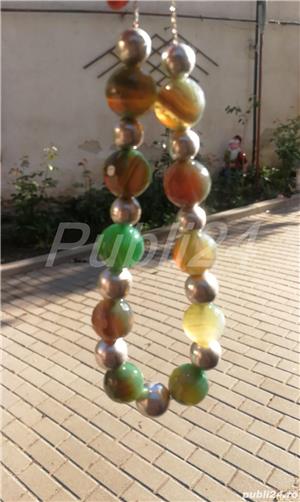 Colier argint  și pietre semiprețioase  - imagine 4