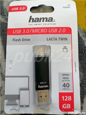 Vând stick memorie USB 128 Gb, nou nouț.  - imagine 2