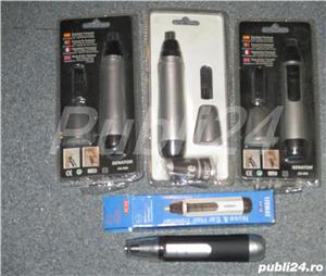 Aparat masina tuns ras, trimmer cu lumina functioneaza cu o baterie sau acumulator tip AAA. Pret 12  - imagine 5