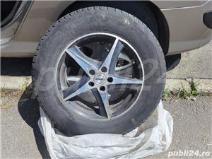 Jante de aluminiu + cauciucuri Michelin 215/65/15(distanță prezoane 5x100) - imagine 5