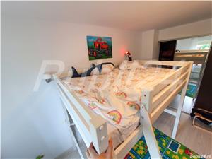 Pat etajat lemn copii 140x200 pin alb NOU - Pino Mezzanine II - imagine 2