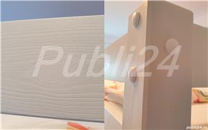 Pat etajat lemn copii 140x200 pin alb NOU - Pino Mezzanine II - imagine 6