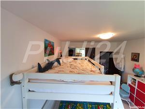 Pat etajat lemn copii 140x200 pin alb NOU - Pino Mezzanine II - imagine 3